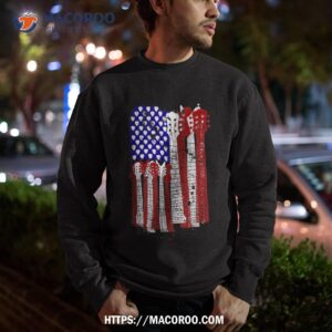 guitar plectrum shirt american flag band gift sweatshirt