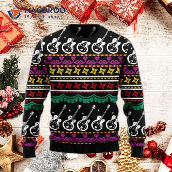 Guitar Ugly Christmas Sweater