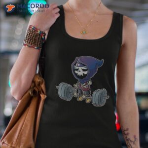 Gym Grim Reaper Deadlift Workout Halloween Bodybuilder Shirt