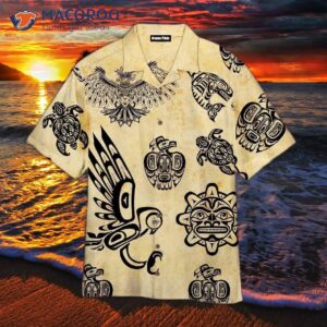 Haida Tattoo Hawaiian Shirts