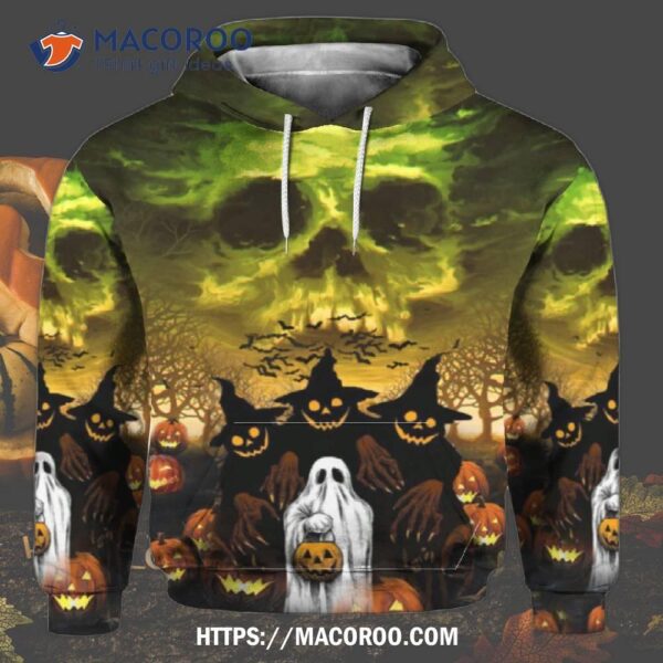 Halloween All Over Print 3D Hoodie, Halloween Birthday Gifts