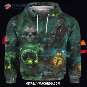 Halloween All Over Print 3D Hoodie, Halloween Party Favors For Adults