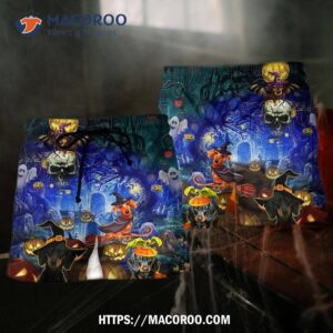 Halloween And Dogs Cool Hawaii Shorts