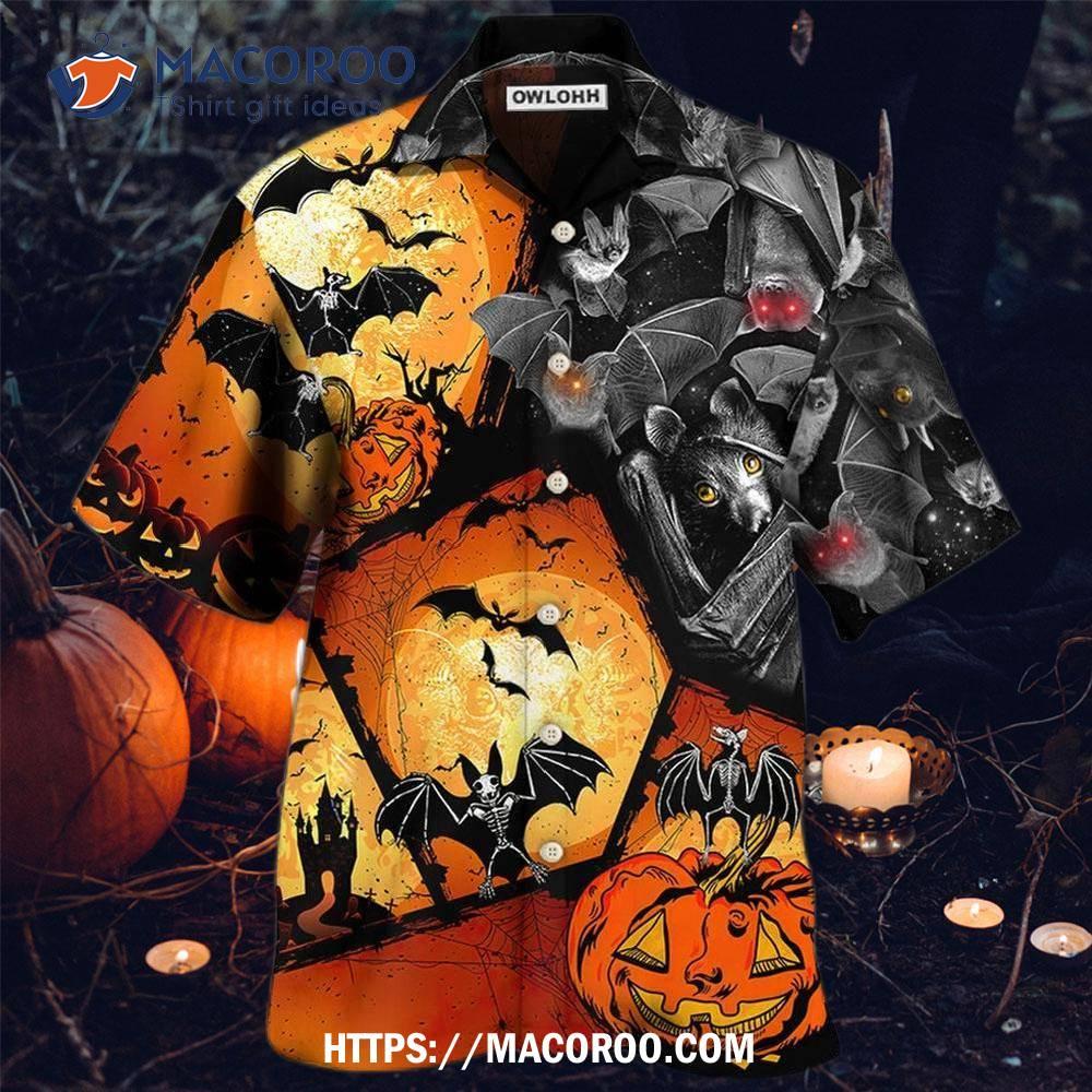 Halloween Bat Pumpkin Scary Hawaiian Shirt Halloween Bat Pumpkin Scary Hawaiian Shirt