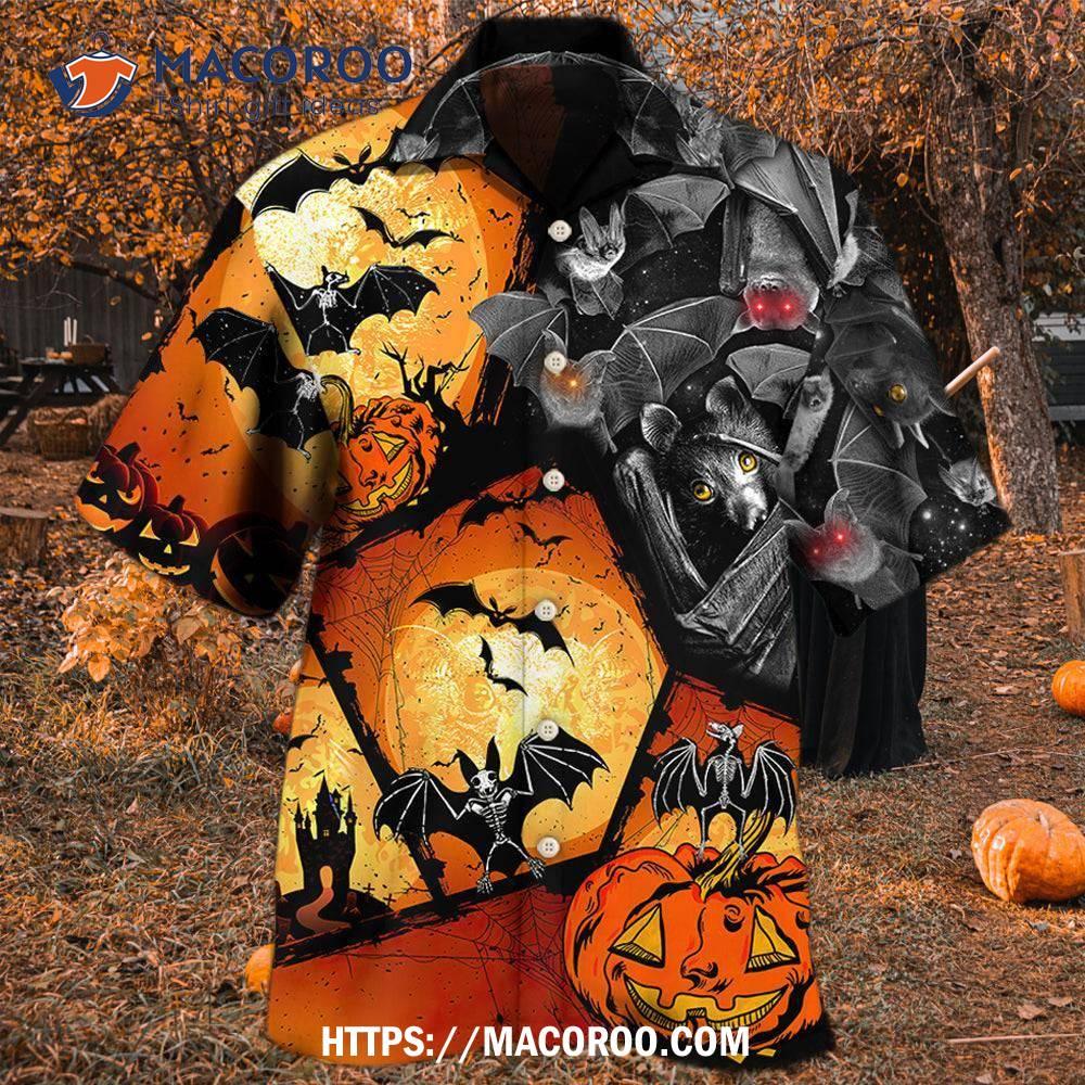 Halloween Bat Pumpkin Scary Hawaiian Shirt Halloween Bat Pumpkin Scary Hawaiian Shirt