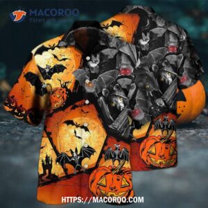 Halloween Bat Pumpkin Scary Hawaiian Shirt 2 halloween bat pumpkin scary hawaiian shirt 2