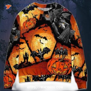 halloween bat pumpkin scary sweater ugly christmas sweaters 0