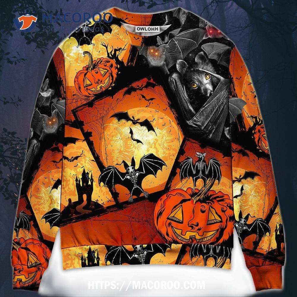 Halloween Bat Pumpkin Scary Sweater 6 Halloween Bat Pumpkin Scary Sweater