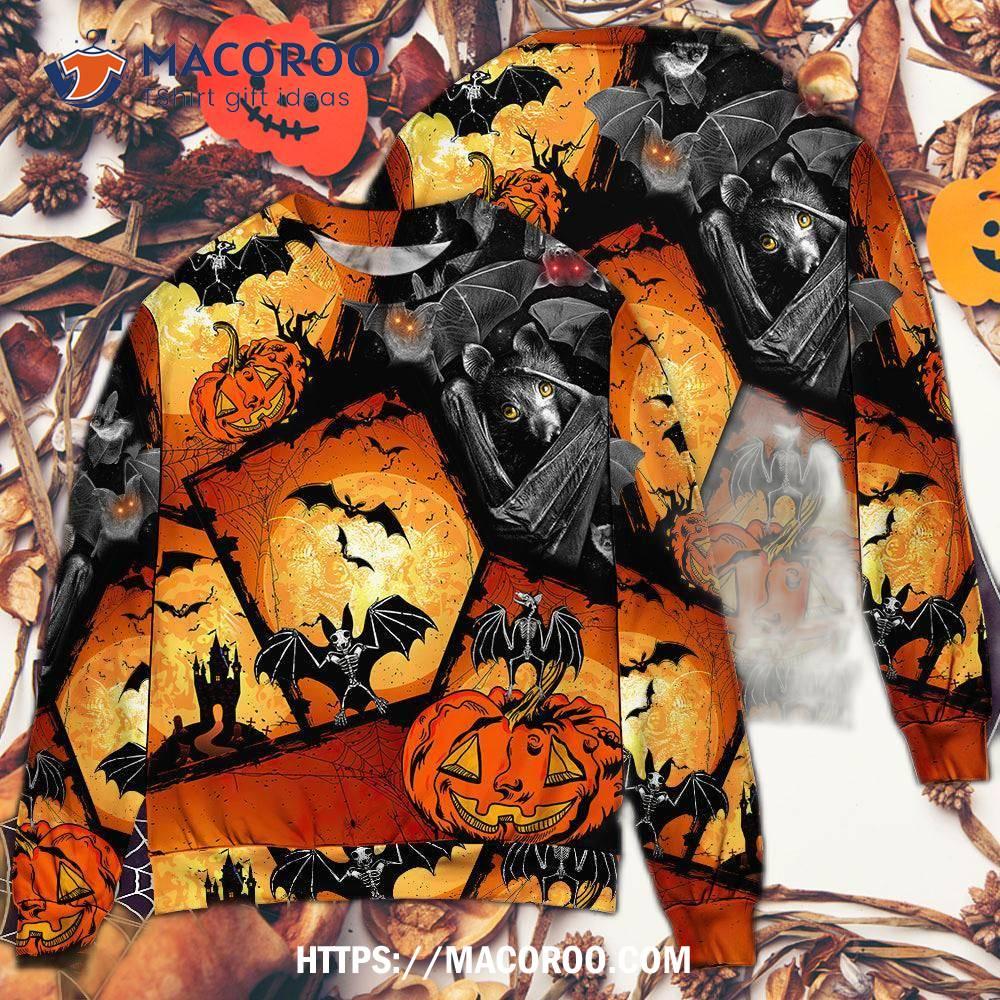 Halloween Bat Pumpkin Scary Sweater 8 Halloween Bat Pumpkin Scary Sweater