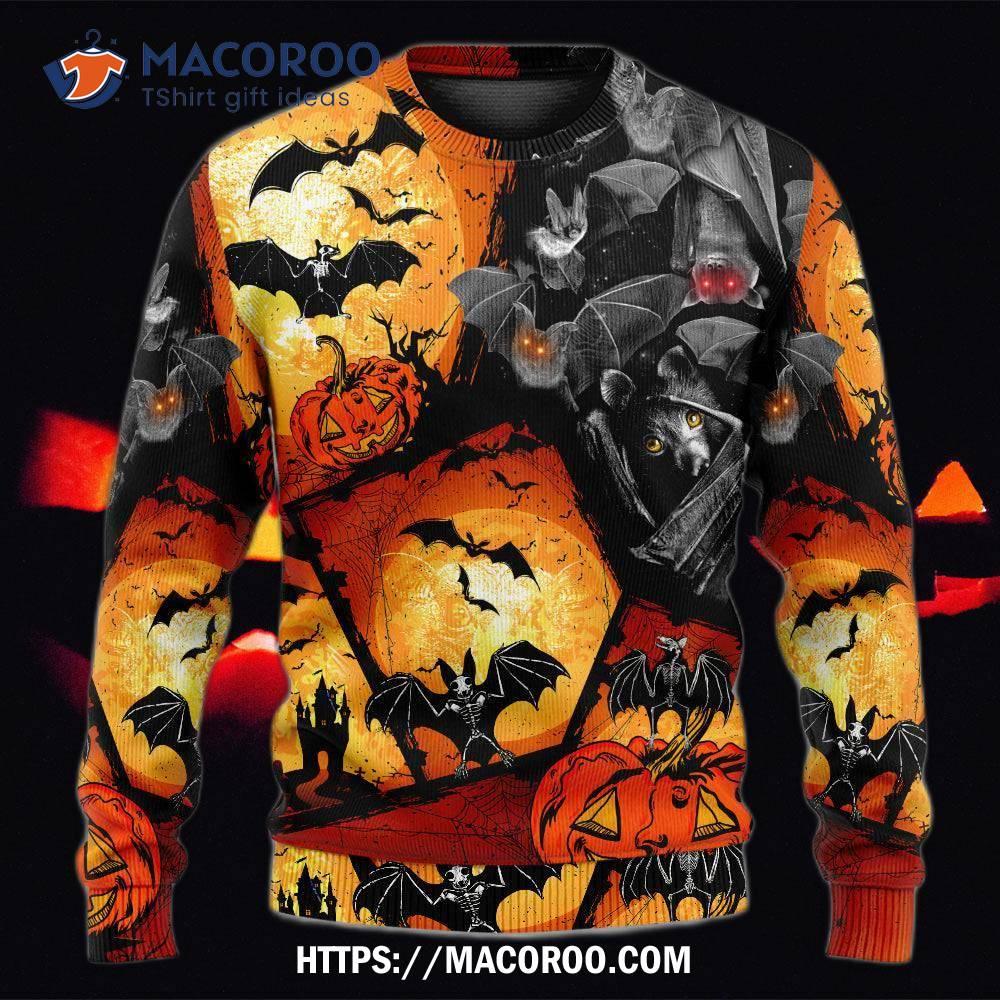 Halloween Bat Pumpkin Scary Sweater 9 Halloween Bat Pumpkin Scary Sweater