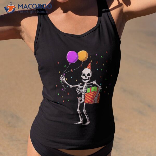 Halloween Birthday Party Outfit Skeleton Shirt