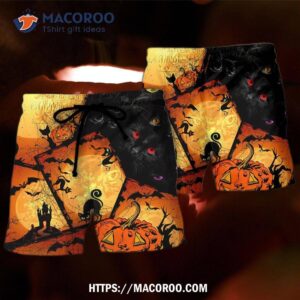 Halloween Black Cat Enjoy Hawaii Shorts