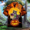 Halloween Black Cat Orange Hawaiian Shirts