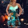 Halloween Black Cat Pumpkin Scary Style Summer Dress