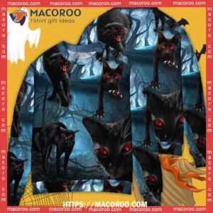 halloween black cat scary couples christmas sweaters 2