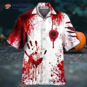 Halloween Blood They’ll Never Find You Hawaiian Shirt