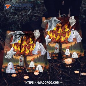 Halloween Boo Pumpkin Burning Scary Hawaii Shorts