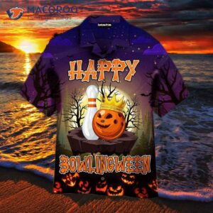 Halloween Bowling With Happy Bowlinween Hawaiian Shirts