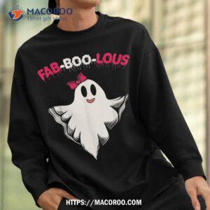 halloween costume ghost boo fabolous fab lous cute shirt halloween treat gifts sweatshirt
