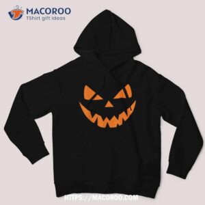 halloween costume jack o lantern pumpkin face shirt hoodie