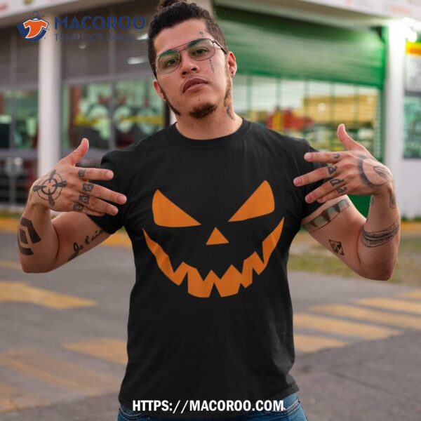 Halloween Costume Jack O’ Lantern Pumpkin Face  Shirt