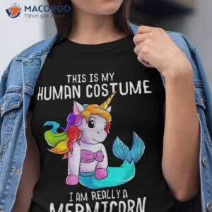 Halloween Costume Mermaid Unicorn Mermicorn Shirt