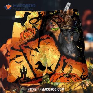 Halloween Dachshund Pumpkin Scary Hawaii Shorts