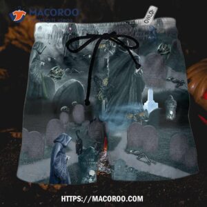 Halloween Death Could Not Hold Him In Tomb Hawaii Shorts