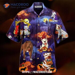 Halloween Dogs Night Scary Hawaiian Shirt