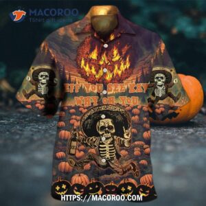 Halloween Eff You See Kay Why Oh In Fire Hawaiian Shirt