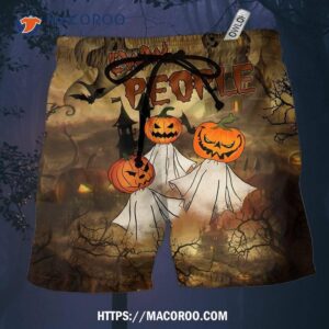 Halloween Eww People Pumpkin Ghost Hawaii Shorts