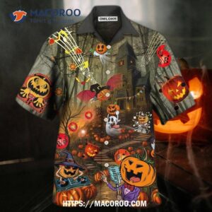 halloween fantasy party music cool hawaiian shirt 0