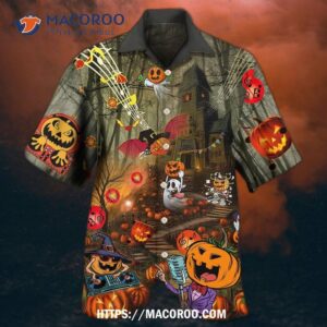 halloween fantasy party music cool hawaiian shirt 1