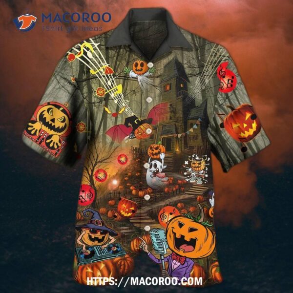 Halloween Fantasy Party Music Cool Hawaiian Shirt