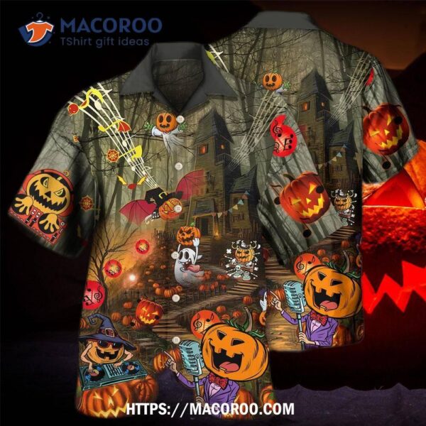 Halloween Fantasy Party Music Cool Hawaiian Shirt