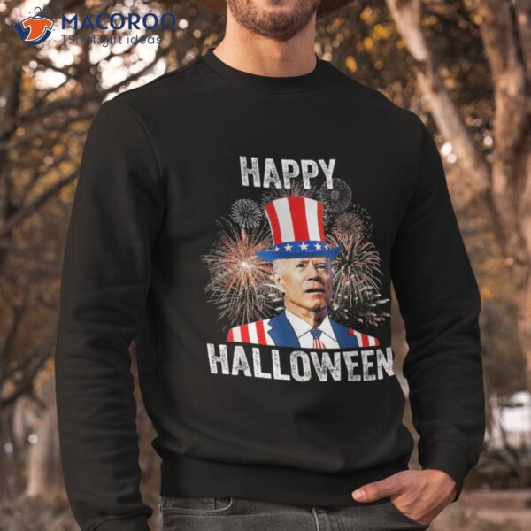 Halloween Funny Happy 4th Of July Anti Joe Biden Shirt