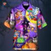 Halloween Funny Witch Ghost Cute Boo In The Magic Forest Art Hawaiian Shirt