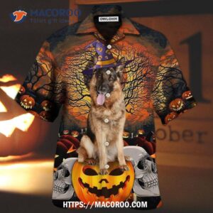 Halloween German Shepherd My Lovely Dog Hawaiian Shirt Halloween German Shepherd My Lovely Dog Hawaiian Shirt