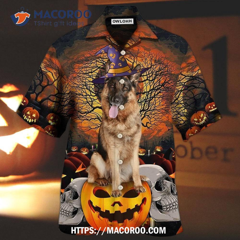 Halloween German Shepherd My Lovely Dog Hawaiian Shirt Halloween German Shepherd My Lovely Dog Hawaiian Shirt