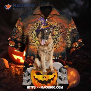 Halloween German Shepherd My Lovely Dog Hawaiian Shirt