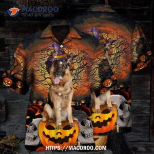 Halloween German Shepherd My Lovely Dog Hawaiian Shirt 2 halloween german shepherd my lovely dog hawaiian shirt 2