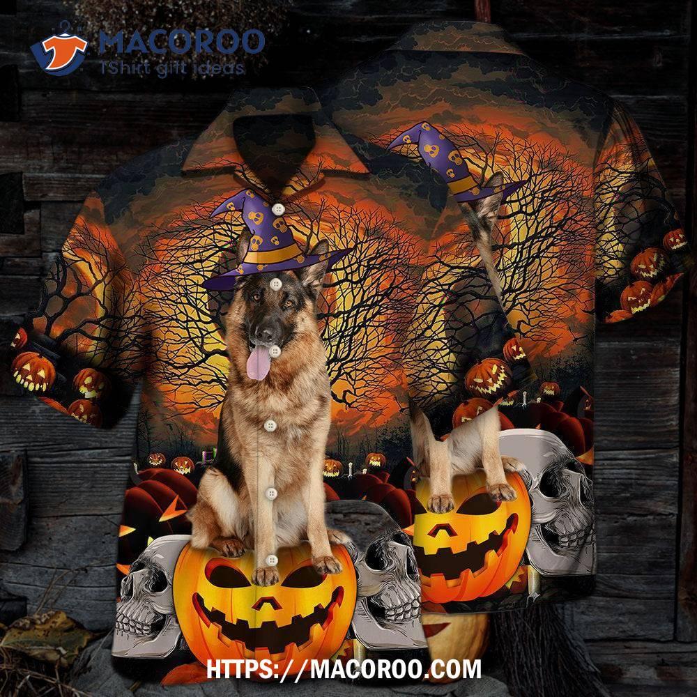 Halloween German Shepherd My Lovely Dog Hawaiian Shirt Halloween German Shepherd My Lovely Dog Hawaiian Shirt