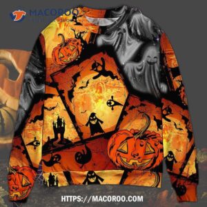 Halloween Ghost Pumpkin Scary Sweater