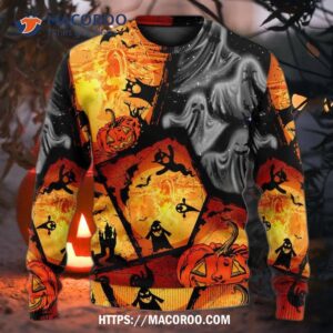 halloween ghost pumpkin scary sweater ugly christmas sweaters 3