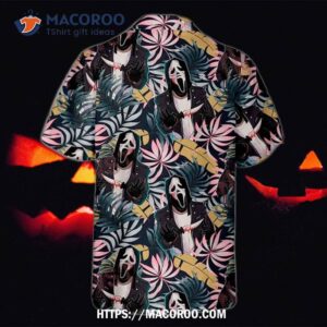 halloween ghostface movies tropical hawaiian shirt 1