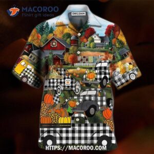 Halloween Grandma’s Little Pumpkins Hawaiian Shirt