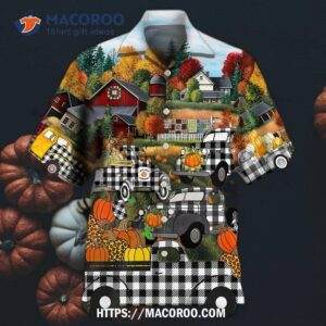 Halloween Grandma’s Little Pumpkins Hawaiian Shirt