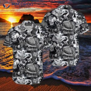 Halloween Gray Hawaiian Shirts