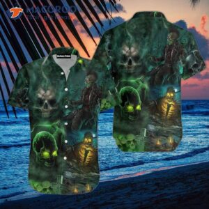 halloween green hawaiian shirts 0