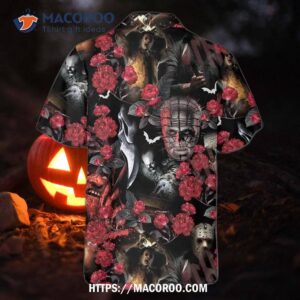 halloween horror movie all star tropical hawaiian shirt 1